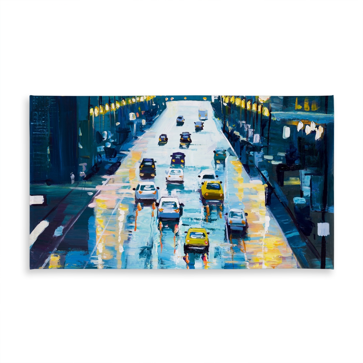 Picture of Begin Home Decor C1TCLRGEX5PG1E 58 x 102 in. Rainy Streets of York Tablecloth - Indoor & Outdoor Decor