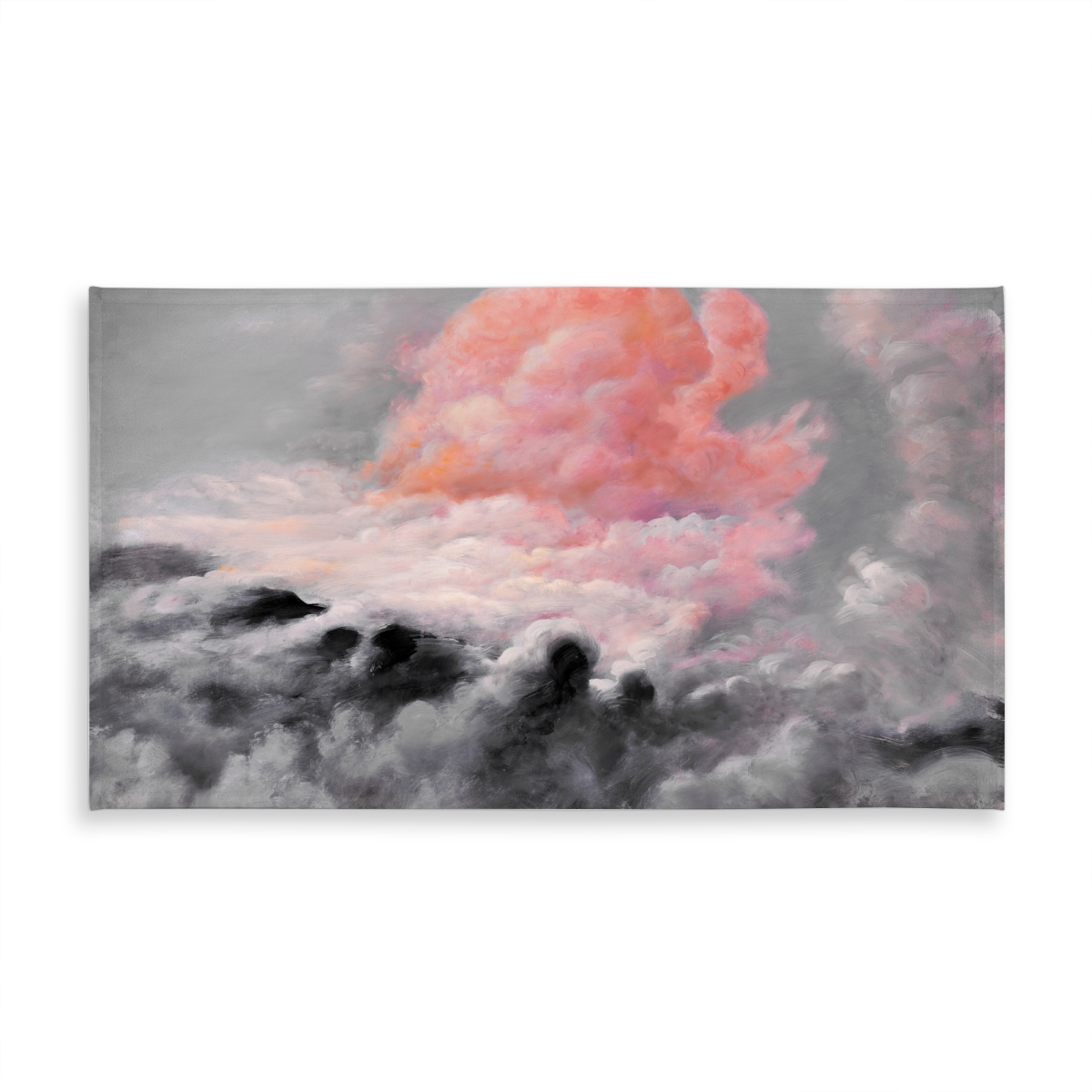 Picture of Begin Home Decor C1TCLRGEUQ0XH2 58 x 102 in. Gray Landscapes Pink Clouds Tablecloth - Indoor & Outdoor Decor