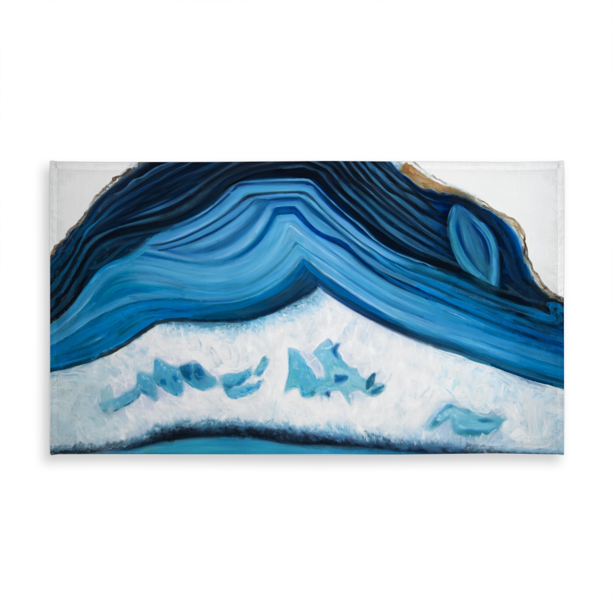 Picture of Begin Home Decor C1TCLRGEUTM2E5 58 x 102 in. Blue Geode Profile Tablecloth - Indoor & Outdoor Home Decor