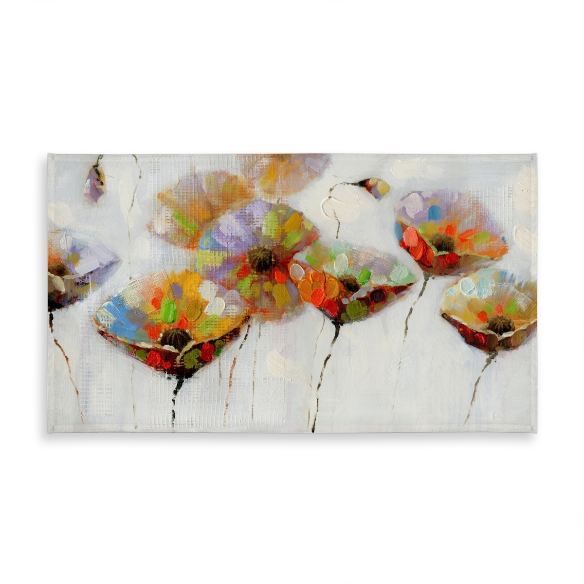 Picture of Begin Home Decor C1TCLRGEVJQGW3 58 x 102 in. Gray Floral Botanical Tablecloth - Indoor & Outdoor Home Decor