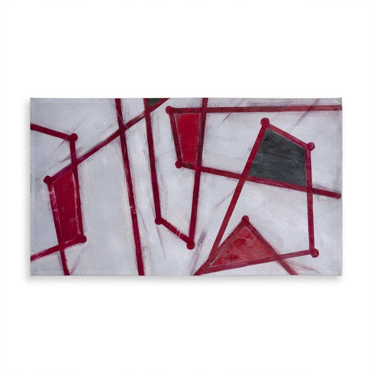 Picture of Begin Home Decor C1TCLRGELCNEDD 58 x 102 in. Abstract Red Outlines Tablecloth - Indoor & Outdoor Home Decor
