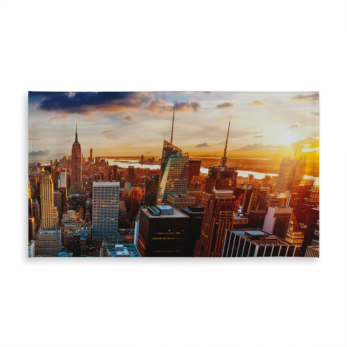 Picture of Begin Home Decor C1TCLRGELKIVVU 58 x 102 in. Blue Cities Tablecloth - City of York by Dawn Decor