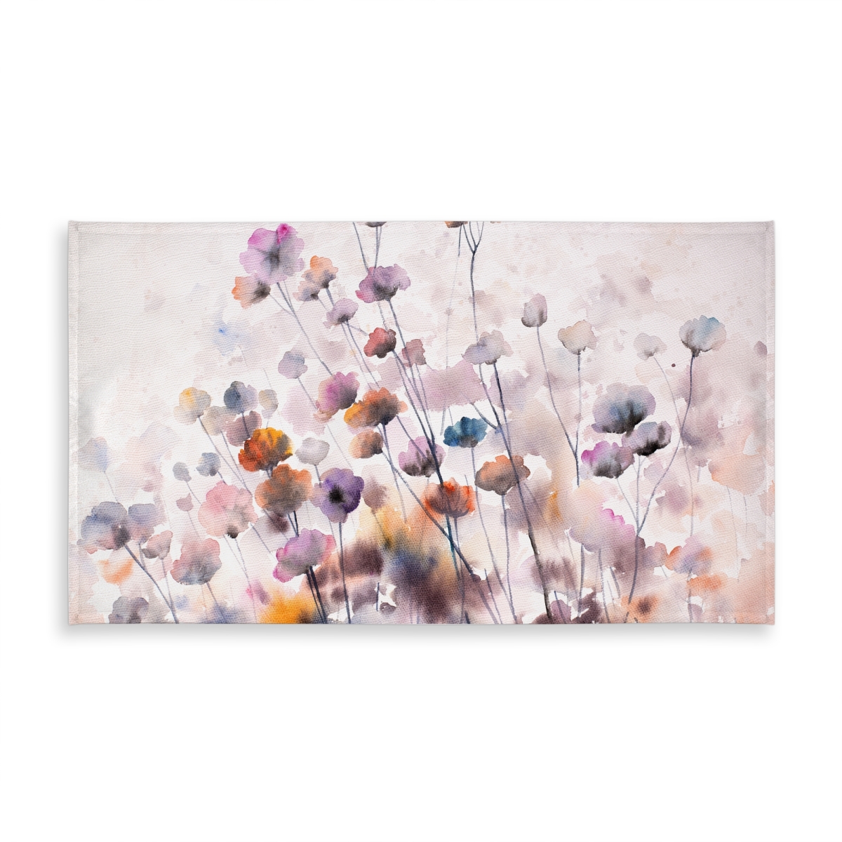 Picture of Begin Home Decor C1TCLRGEYTL5O4 58 x 102 in. Wildflowers Romantic Floral Tablecloth - Indoor & Outdoor Decor