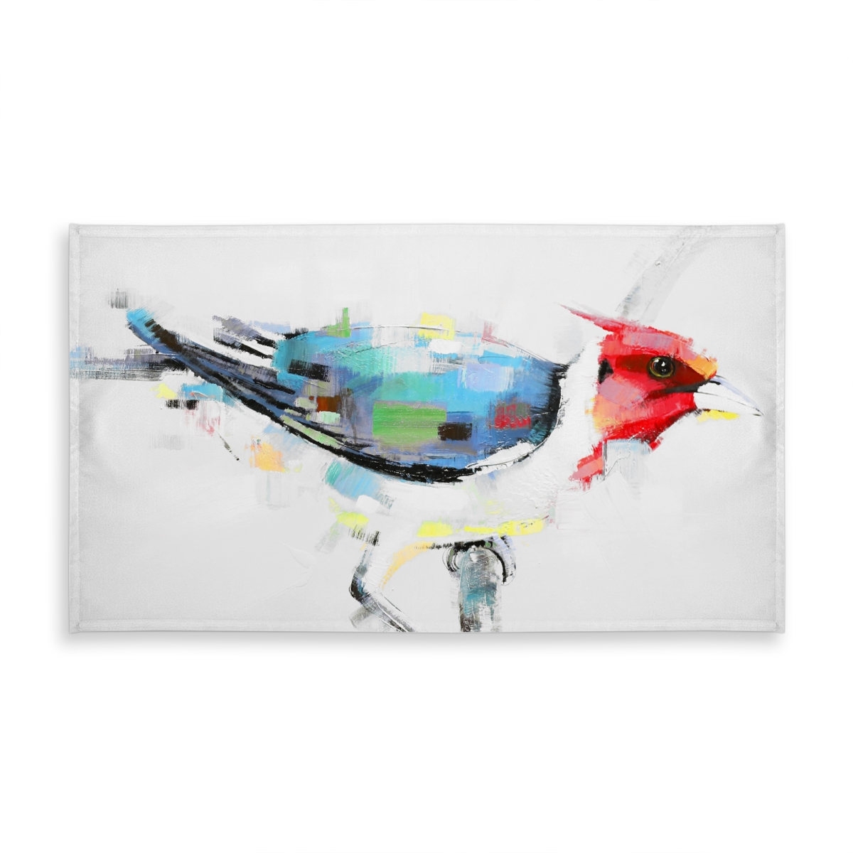 Picture of Begin Home Decor C1TCLRGEZ2UO3T 58 x 102 in. Contemporary Animals Blue Tablecloth - Colorful Woodpecker Decor