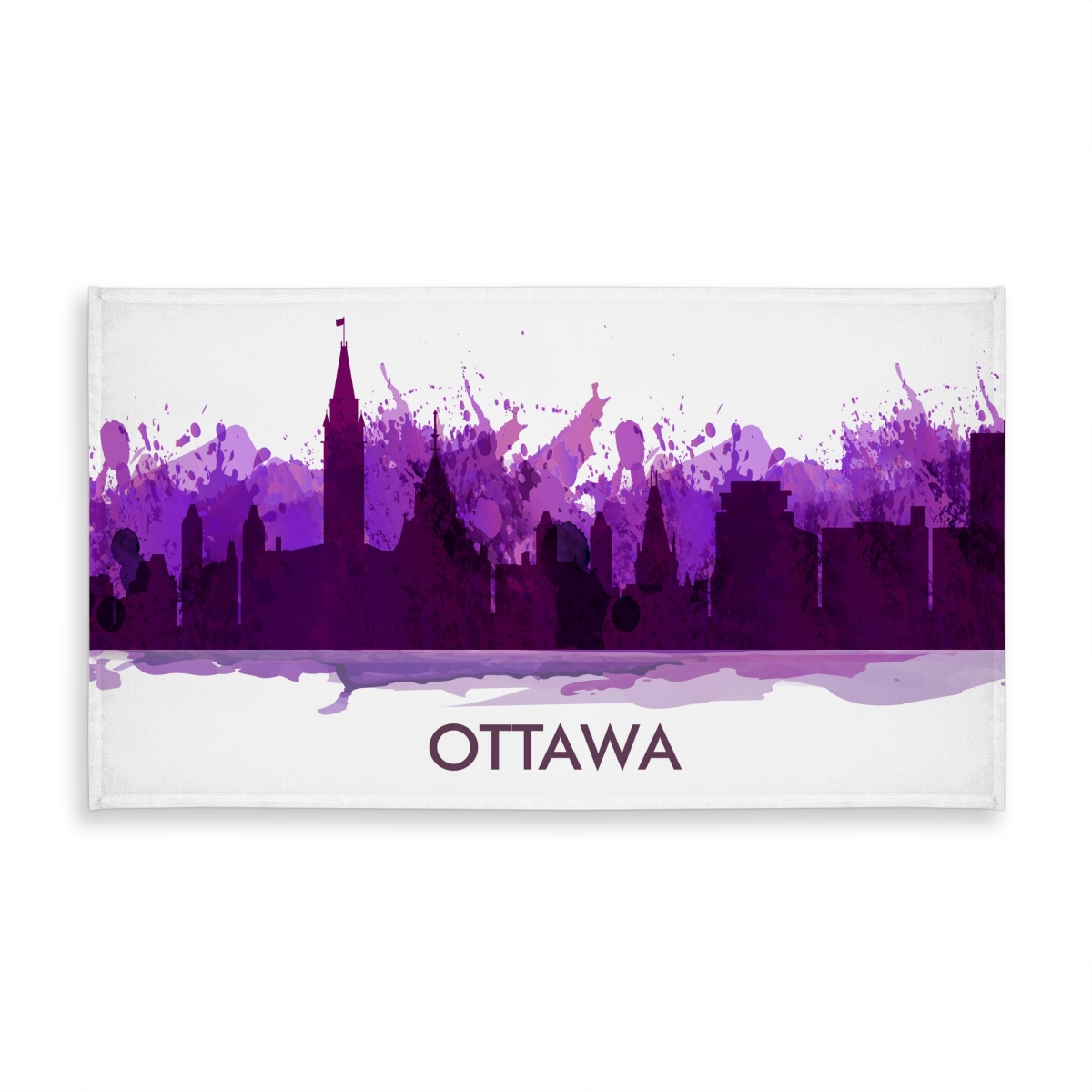 Picture of Begin Home Decor C1TCLRGEXWWHPE 58 x 102 in. Paint Splash Ottawa Tablecloth - Indoor & Outdoor Home Decor