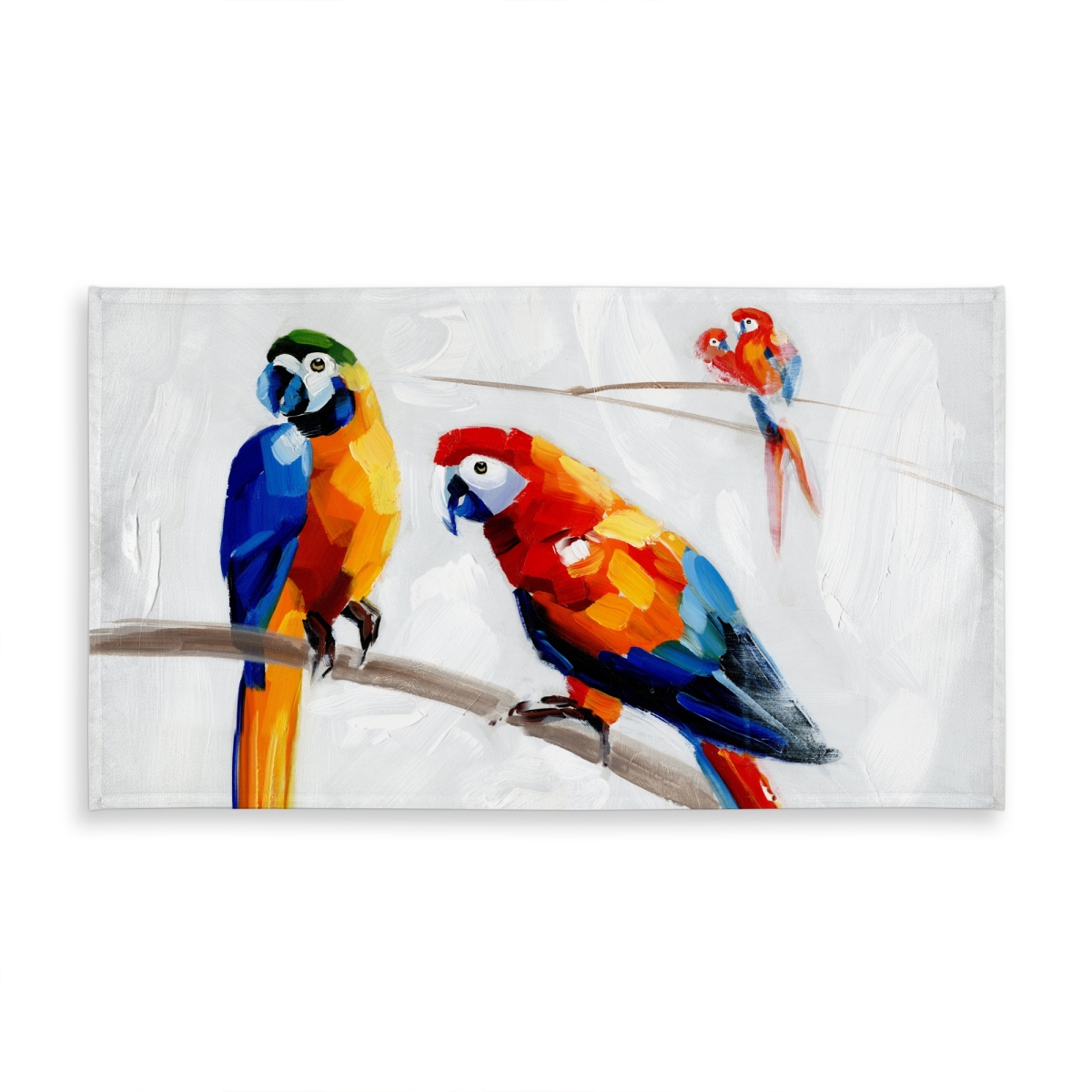 Picture of Begin Home Decor C1TCLRGEOY8JLW 58 x 102 in. Parrots on A Branch Tablecloth - Indoor & Outdoor Home Decor