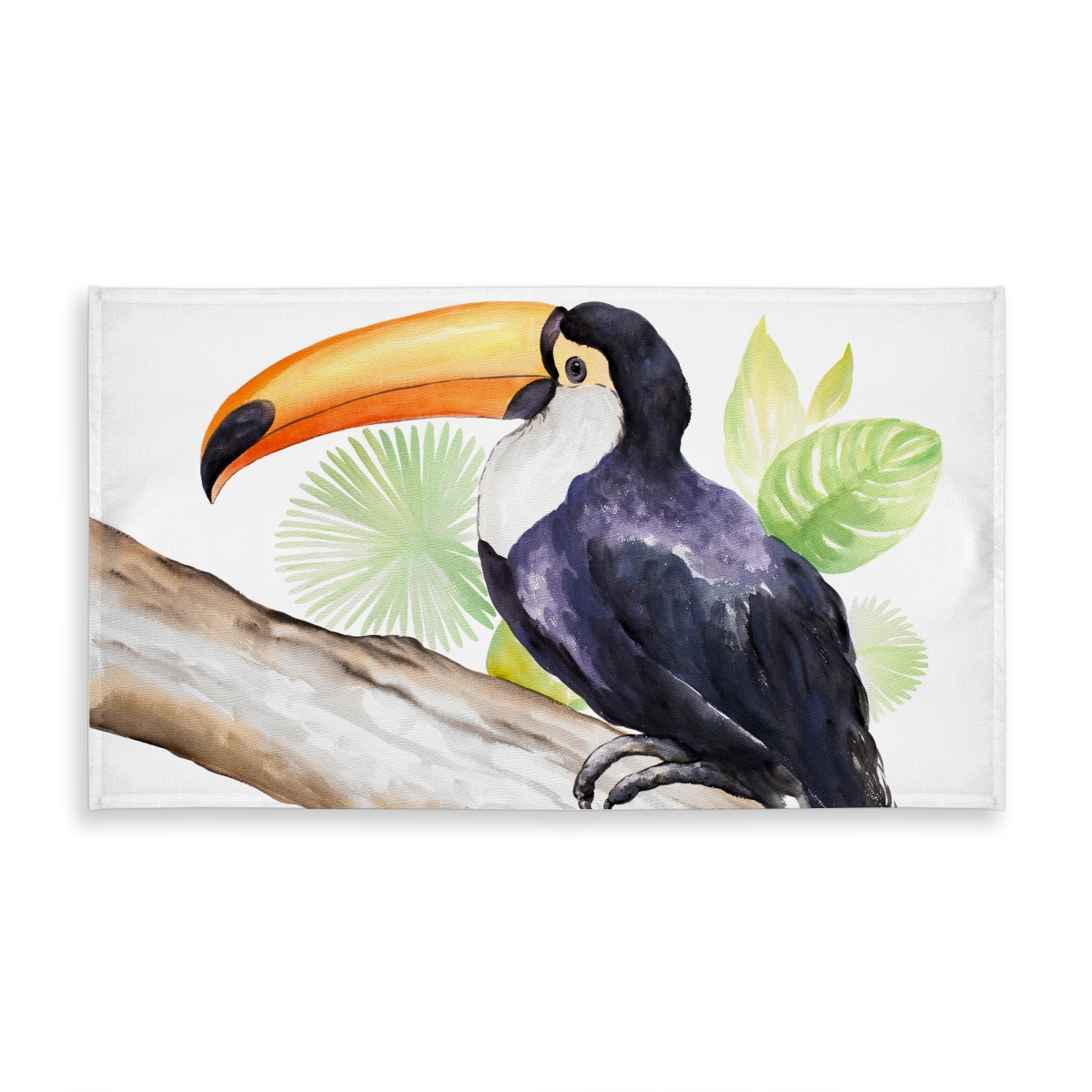 Picture of Begin Home Decor C1TCLRGEXEKZC1 58 x 102 in. Toucan Perched Brown Exotic Tablecloth - Indoor & Outdoor Decor