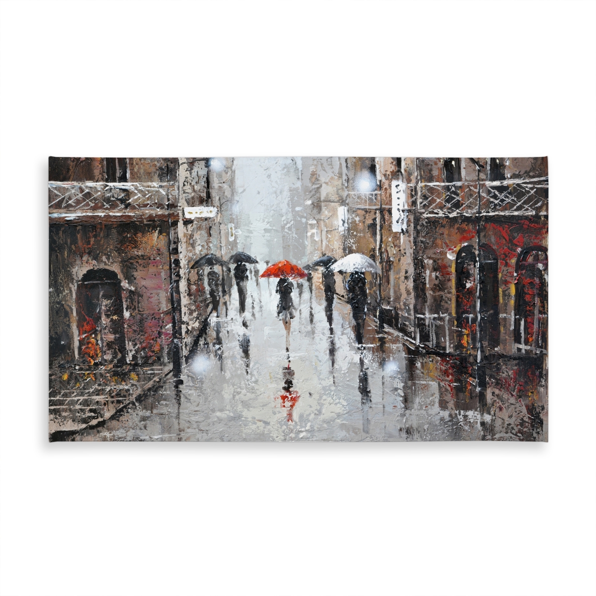 Picture of Begin Home Decor C1TCLRGEVYAL6J 58 x 102 in. City Rain Tablecloth - Indoor & Outdoor Contemporary Bedroom Decor