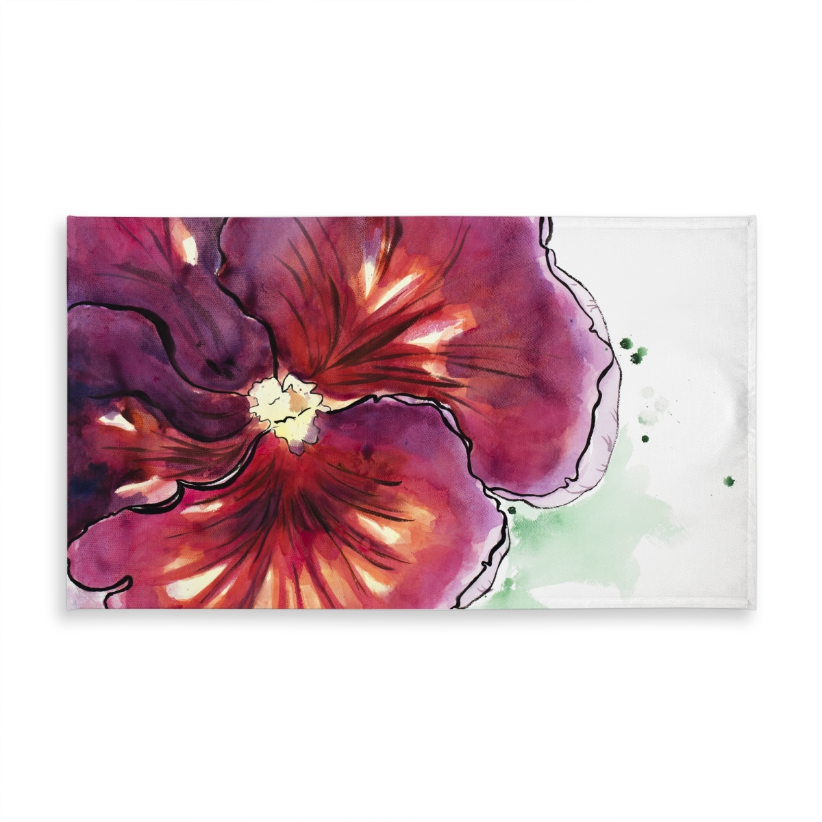 Picture of Begin Home Decor C1TCLRGELTT3HJ 58 x 102 in. Floral Botanical Orchid Tablecloth - Indoor Outdoor Home Decor