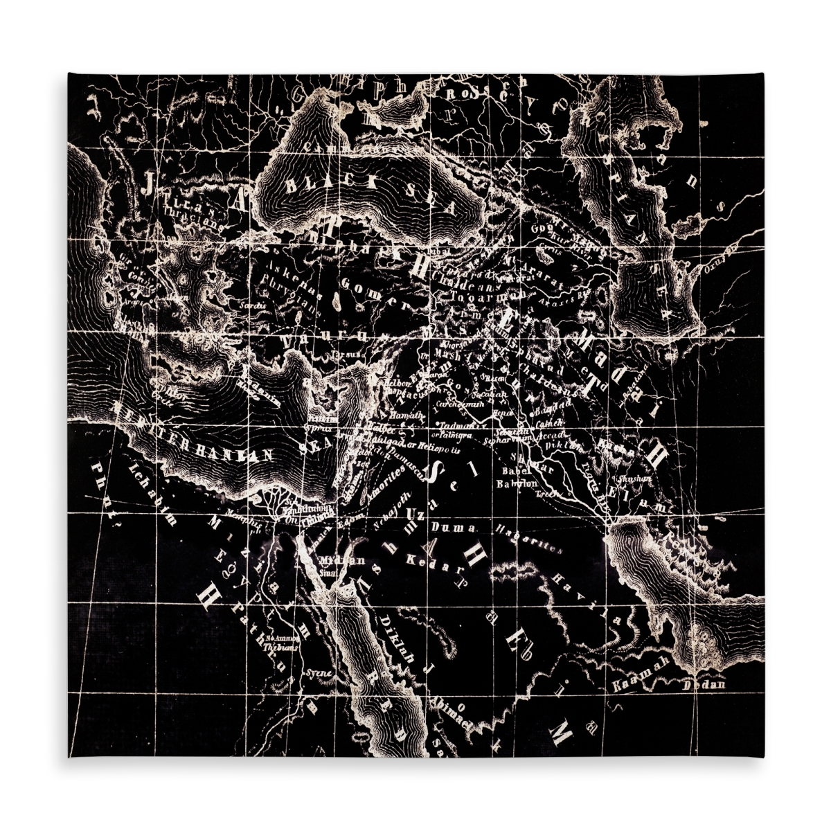 Picture of Begin Home Decor C1TC5858043WX6 58 x 58 in. Old Maritime Maps Vintage Tablecloth - Indoor & Outdoor Decor