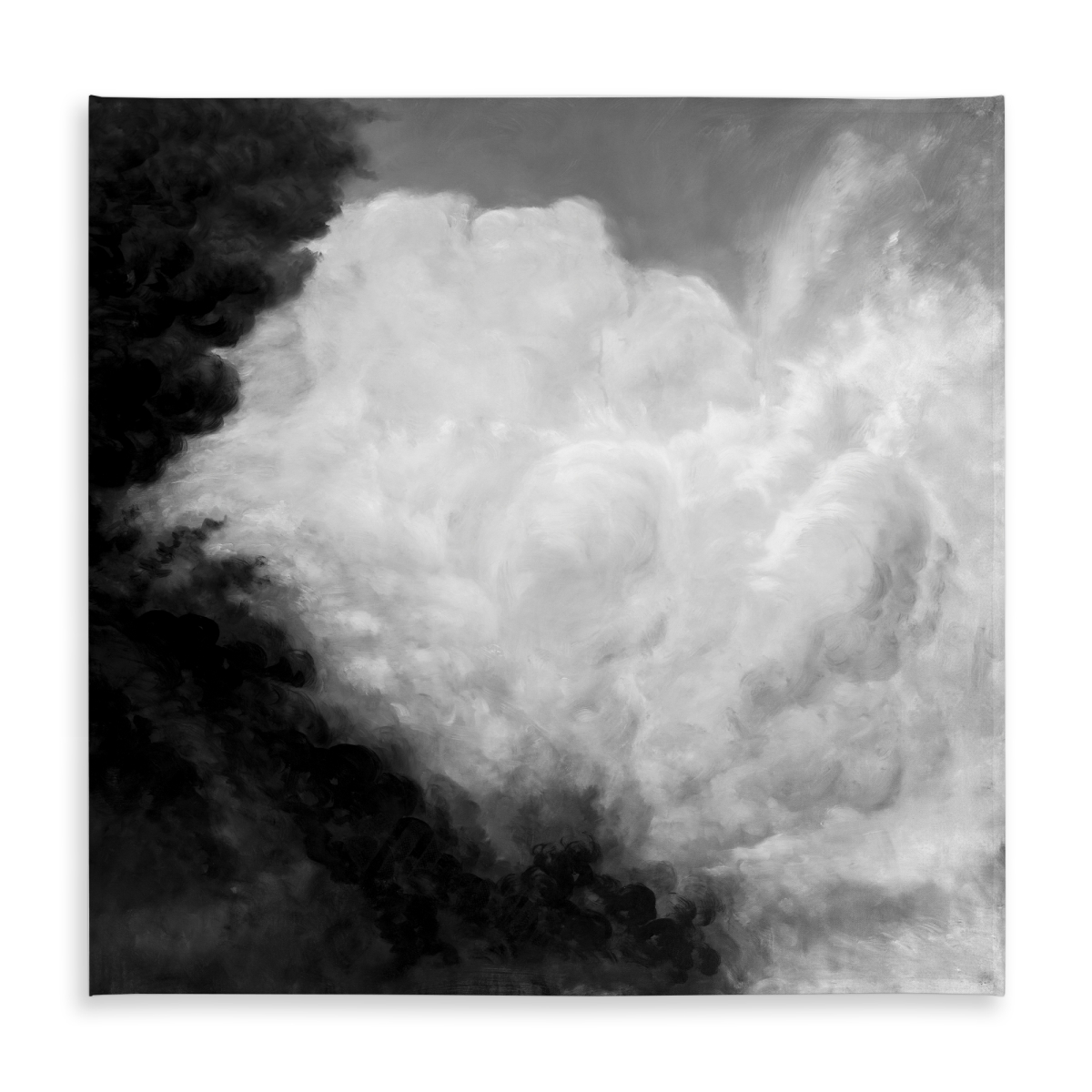 Picture of Begin Home Decor C1TC5858AQQHLA 58 x 58 in. Monochrome Clouds Tablecloth - Indoor & Outdoor Home Decor