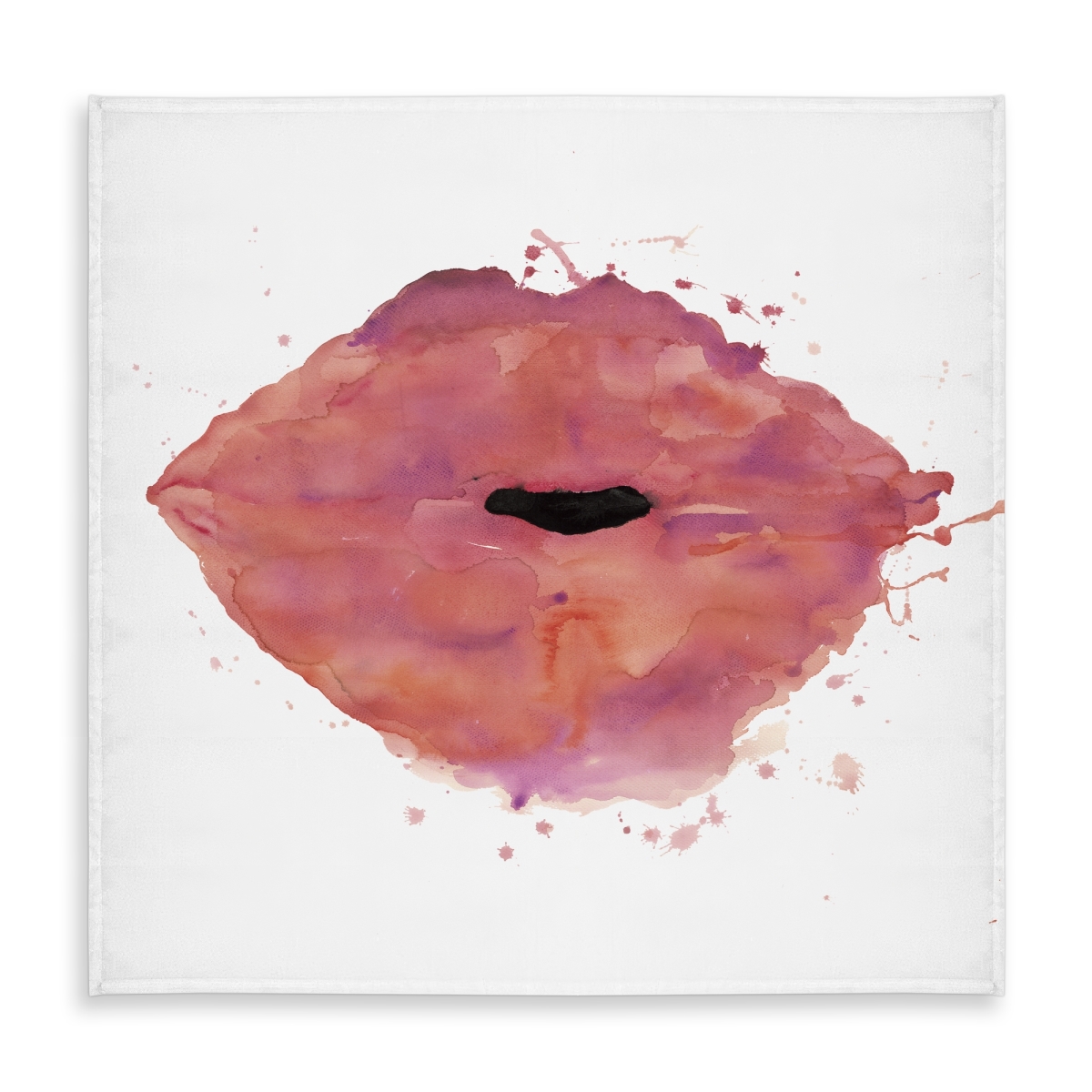 Picture of Begin Home Decor C1TC58584JR03I 58 x 58 in. Watercolor Pink Lipstick Tablecloth - Indoor & Outdoor Decor