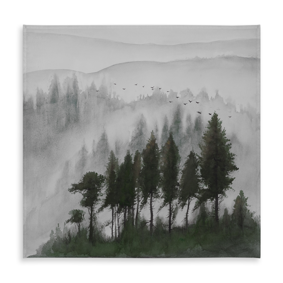 Picture of Begin Home Decor C1TC5858OCZKSX 58 x 58 in. Minimalist Mountains Landscape Tablecloth - Indoor & Outdoor Decor