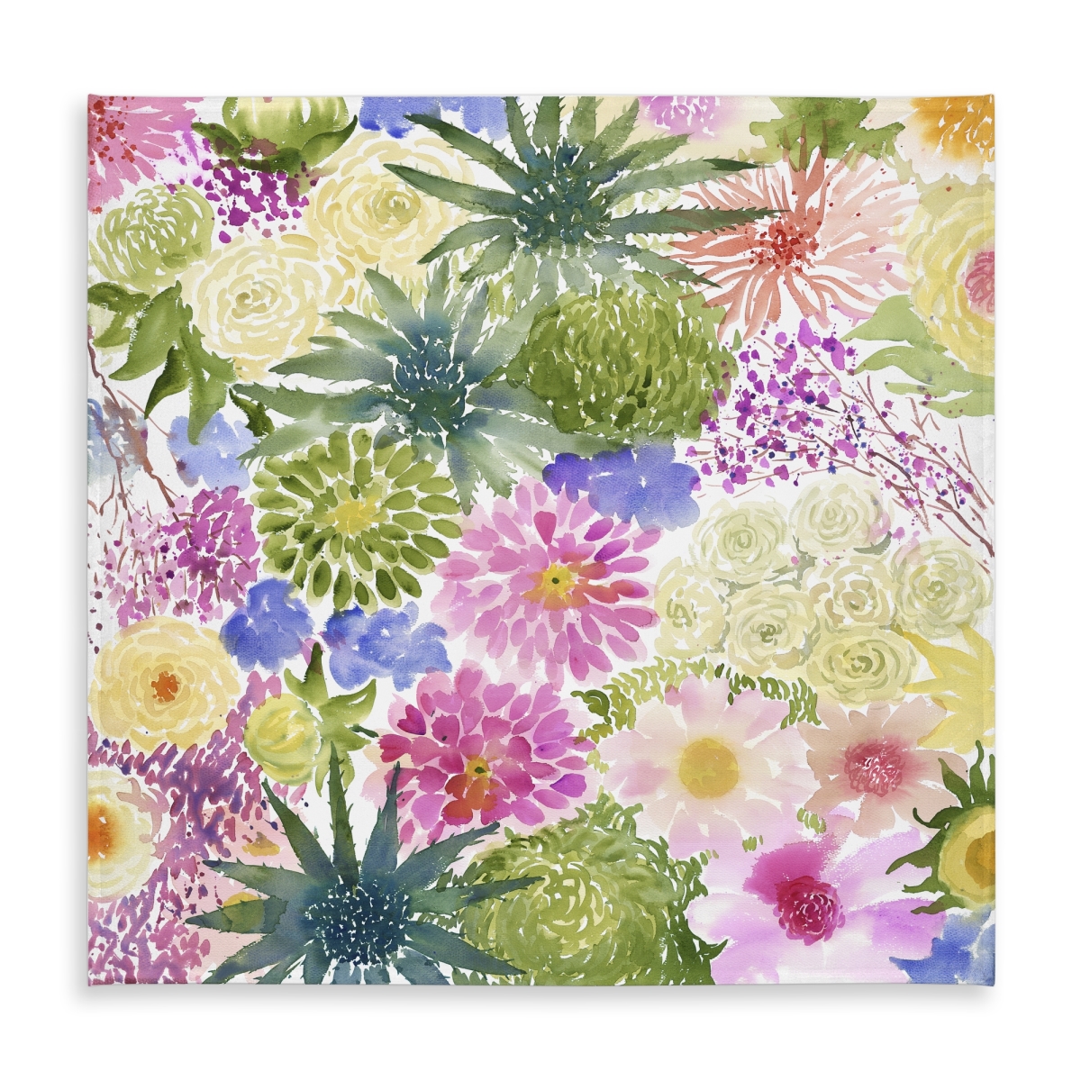 Picture of Begin Home Decor C1TC5858KJI87L 58 x 58 in. Bundle of Exotic Flowers Purple Tablecloth - Indoor & Outdoor Decor