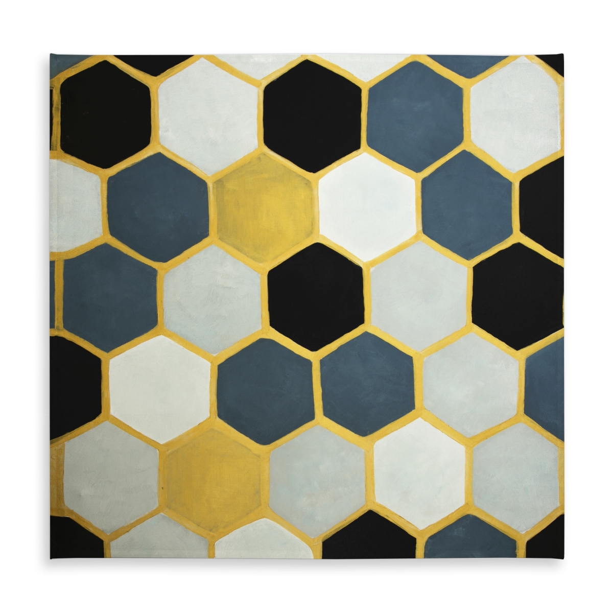 Picture of Begin Home Decor C1TC5858T7DOH2 58 x 58 in. Modern Blue Cells Tablecloth - Abstract Indoor & Outdoor Decor