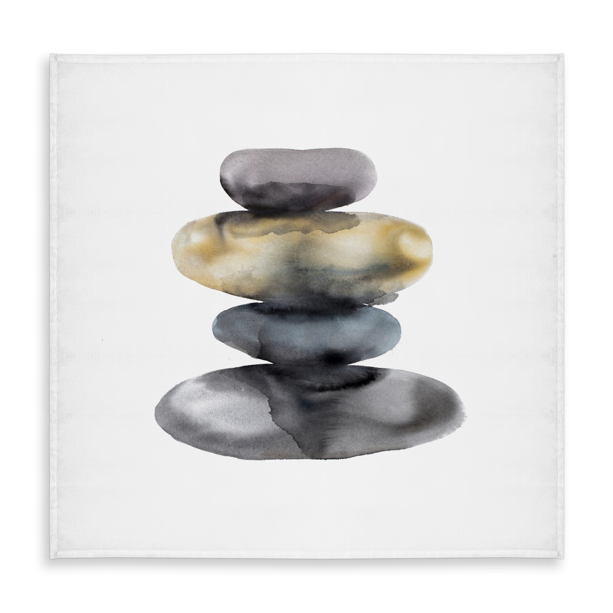 Picture of Begin Home Decor C1TC5858WCCRP4 58 x 58 in. Minerals Gray Still Life Tablecloth - Hot Stones Home Decor