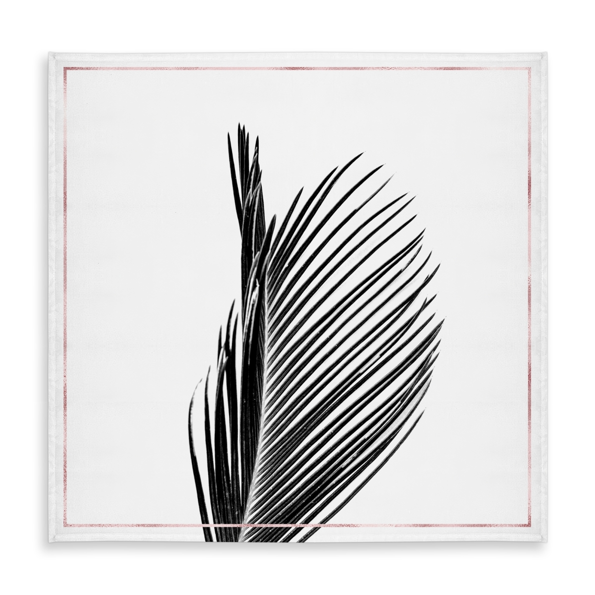 Picture of Begin Home Decor C1TC58586OIXTN 58 x 58 in. Areca Palm Rose Line Tablecloth - Indoor Outdoor Decor