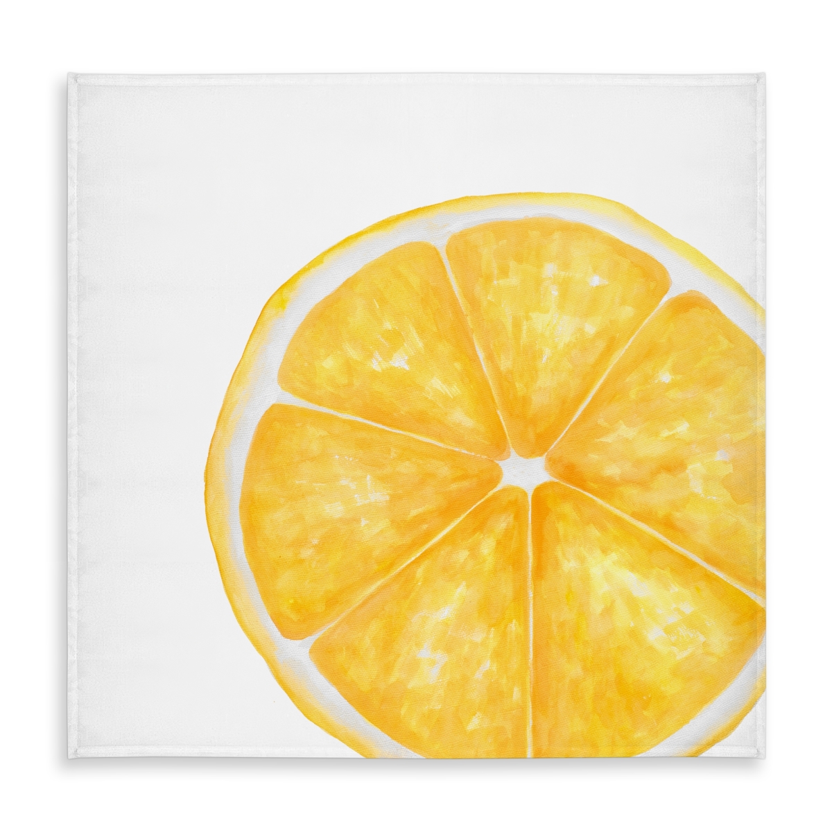 Picture of Begin Home Decor C1TC5858KB8F6L 58 x 58 in. Lemon Slice Yellow Tablecloth - Indoor & Outdoor Home Decor