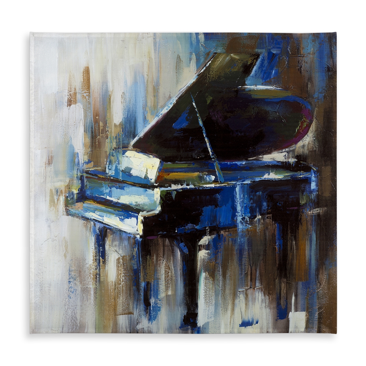 Picture of Begin Home Decor C1TC5858GCO3HU 58 x 58 in. Abstract Grand Piano Tablecloth - Indoor & Outdoor Home Decor