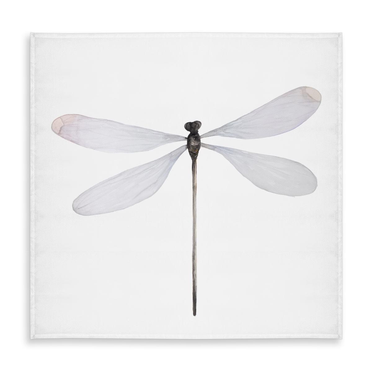 Picture of Begin Home Decor C1TC5858NR5ROV 58 x 58 in. Minimalist Dragonfly Tablecloth - Gray Insect Decor & Indoor & Outdoor