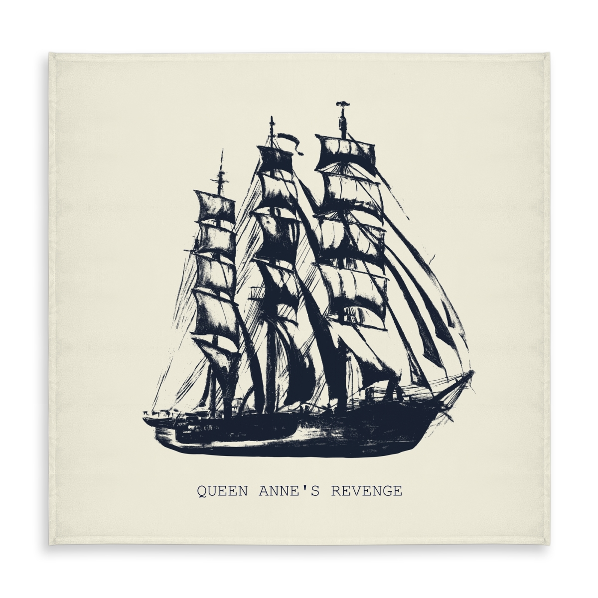 Picture of Begin Home Decor C1TC5858AK7LTT 58 x 58 in. Boat Coastal Blue Indoor & Outdoor Tablecloth - Old Boat Decor