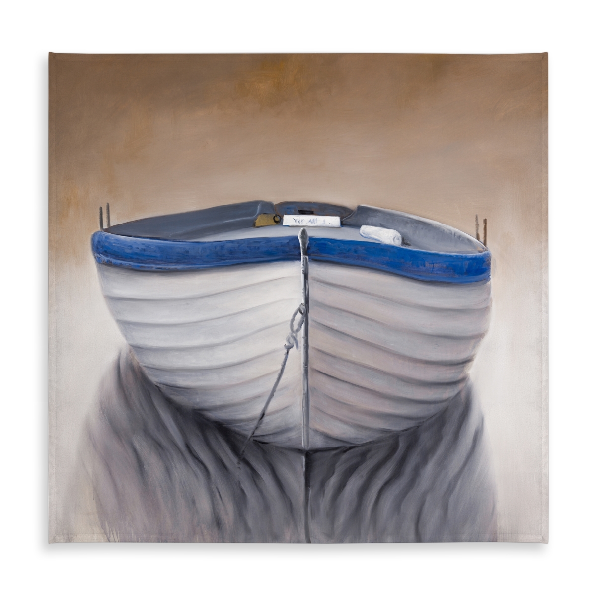 Picture of Begin Home Decor C1TC5858LOLCWN 58 x 58 in. Blue Contemporary Boat Tablecloth - Indoor & Outdoor Home Decor