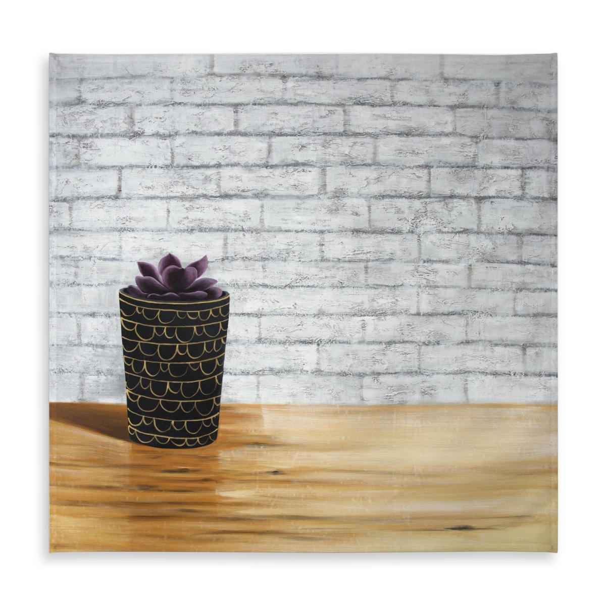 Picture of Begin Home Decor C1TC5858MM6ING 58 x 58 in. Succulent in A Pot Tablecloth - Indoor & Outdoor Home Decor