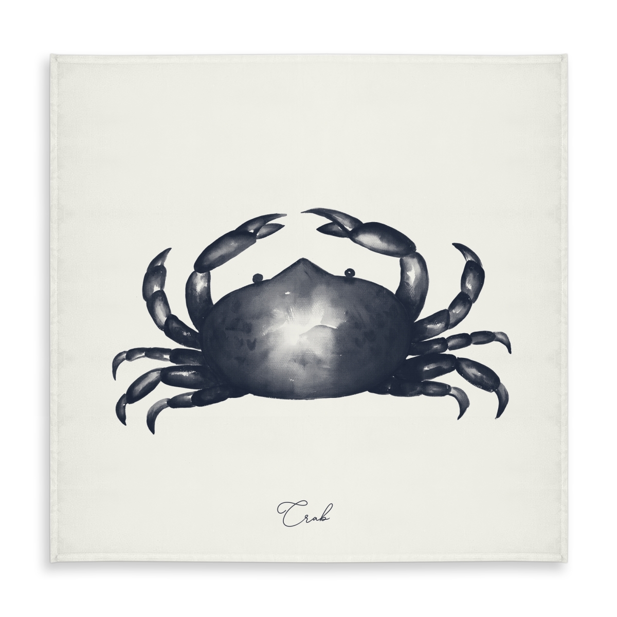 Picture of Begin Home Decor C1TC5858CONFVE 58 x 58 in. Blue Crab Tablecloth - Indoor & Outdoor Marine Home Decor