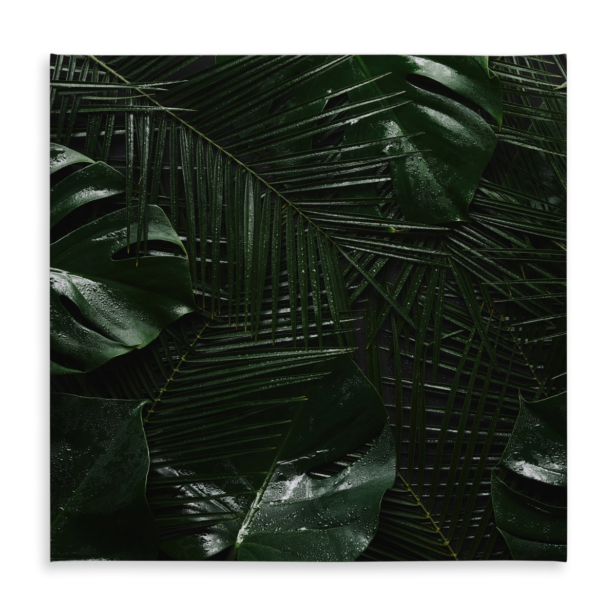 Picture of Begin Home Decor C1TC5858UB2ZFU 58 x 58 in. Tropical Jungle Tablecloth - Exotic Floral Botanical Decor
