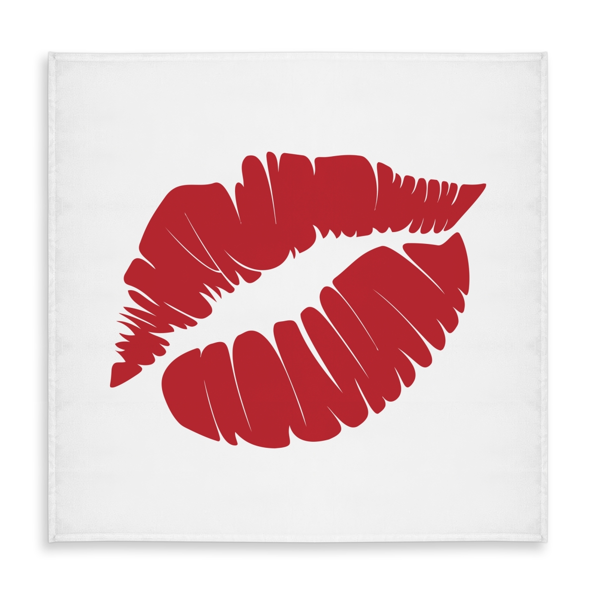 Picture of Begin Home Decor C1TC5858E58GZP 58 x 58 in. Red Lipstick Mark Tablecloth - Indoor & Outdoor Beauty Decor