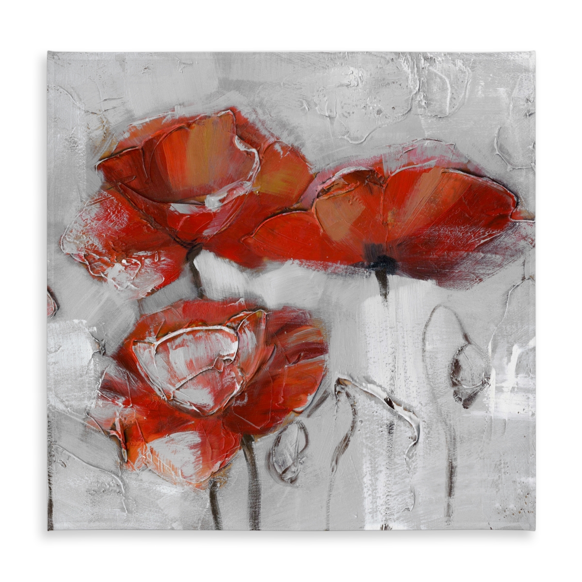 Picture of Begin Home Decor C1TC5858SC3MY2 58 x 58 in. Abstract Poppies Tablecloth - Floral Botanical Home Decor