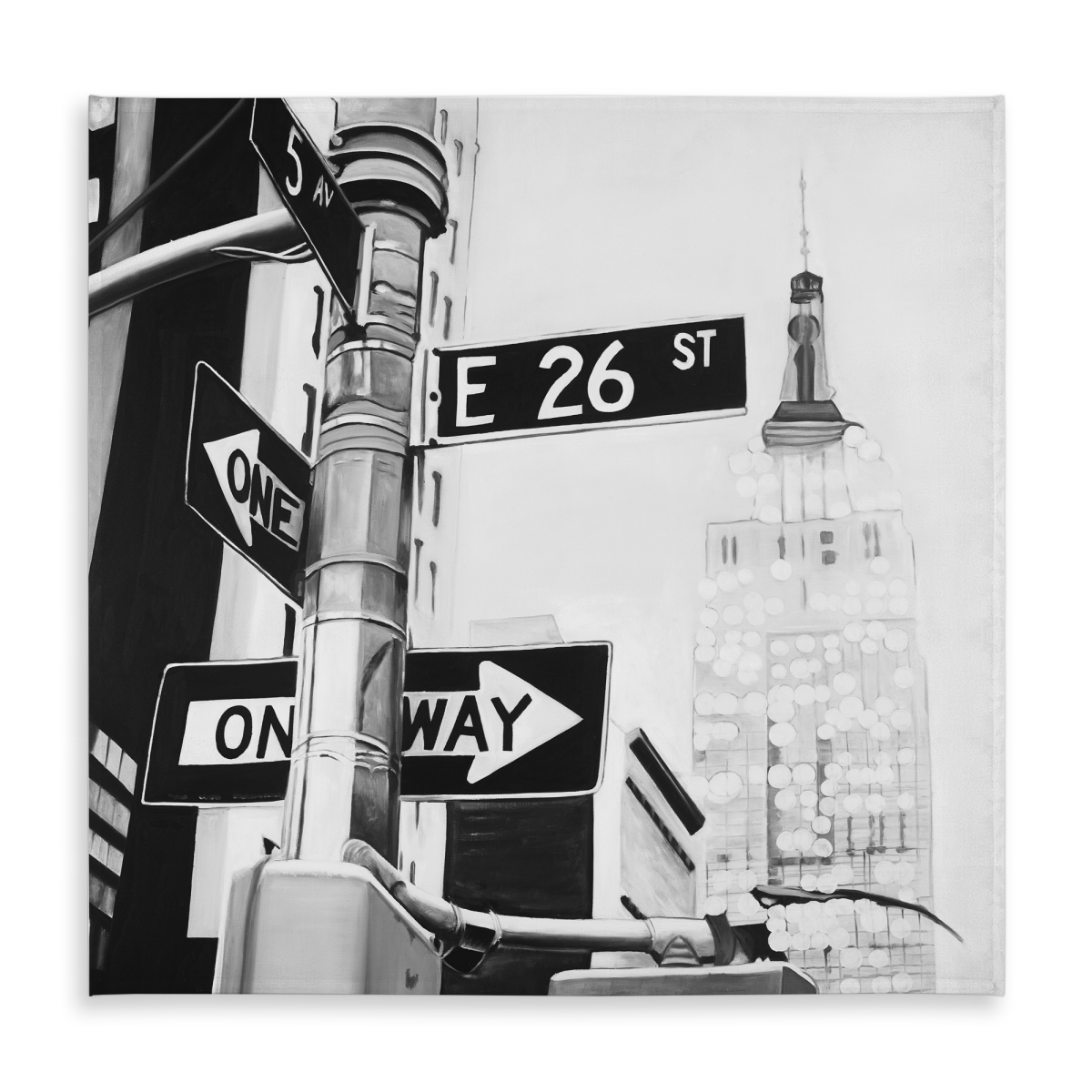 Picture of Begin Home Decor C1TC5858WX8I2L 58 x 58 in. York City Street Signs Tablecloth - Indoor & Outdoor Decor