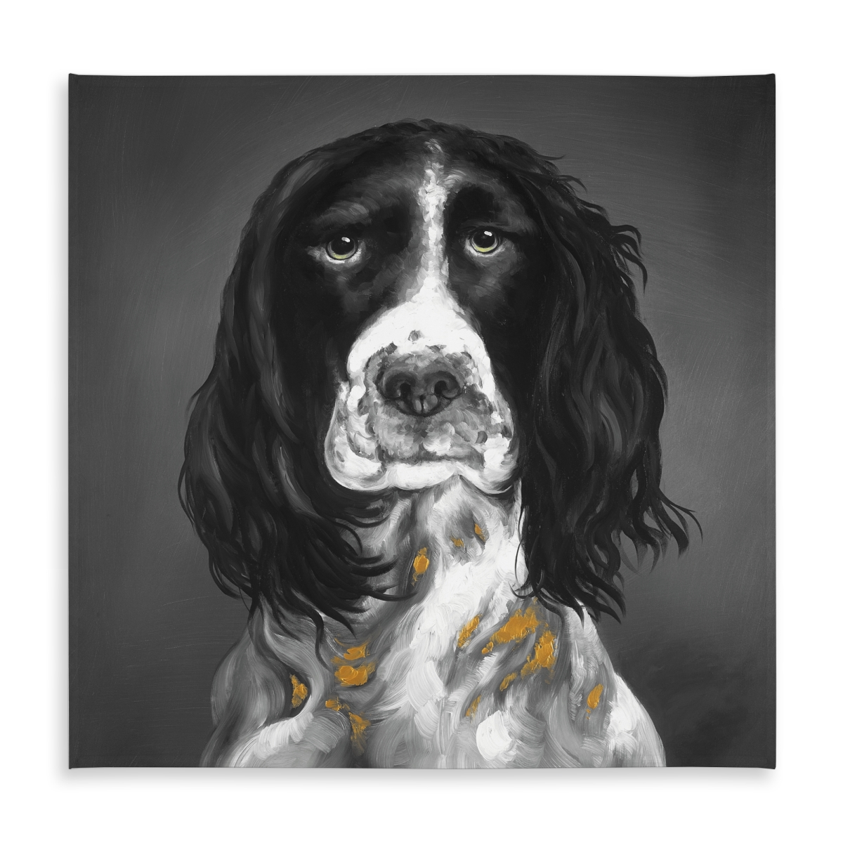 Picture of Begin Home Decor C1TC5858662WTV 58 x 58 in. Springer Spaniel Tablecloth - Indoor Outdoor Pet Decor