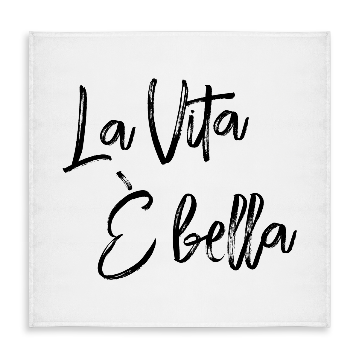Picture of Begin Home Decor C1TC5858JQ95VW 58 x 58 in. Monochrome Black La Vita Bella Tablecloth - Home Decor