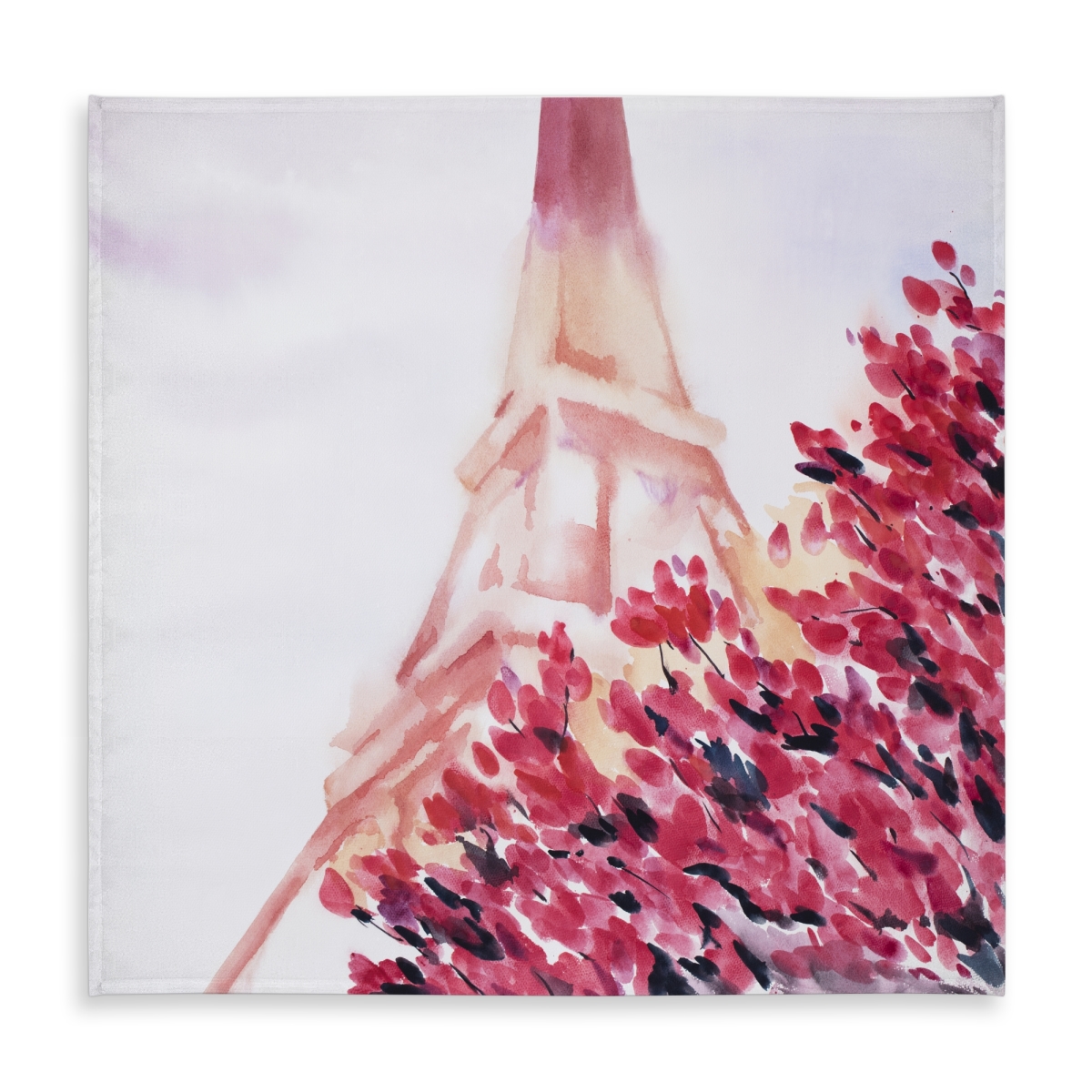 Picture of Begin Home Decor C1TC5858YFD9M9 58 x 58 in. Pink Eiffel Tower Tablecloth - Indoor Outdoor Home Decor