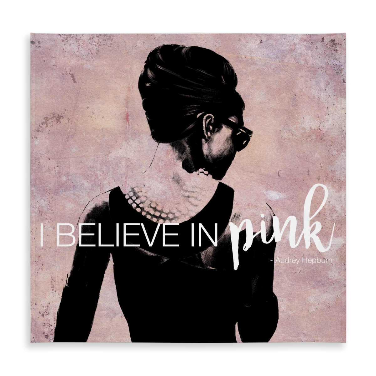 Picture of Begin Home Decor C1TC5858SNV67V 58 x 58 in. Industrial Black Tablecloth - I Believe in Pink - Home Decor