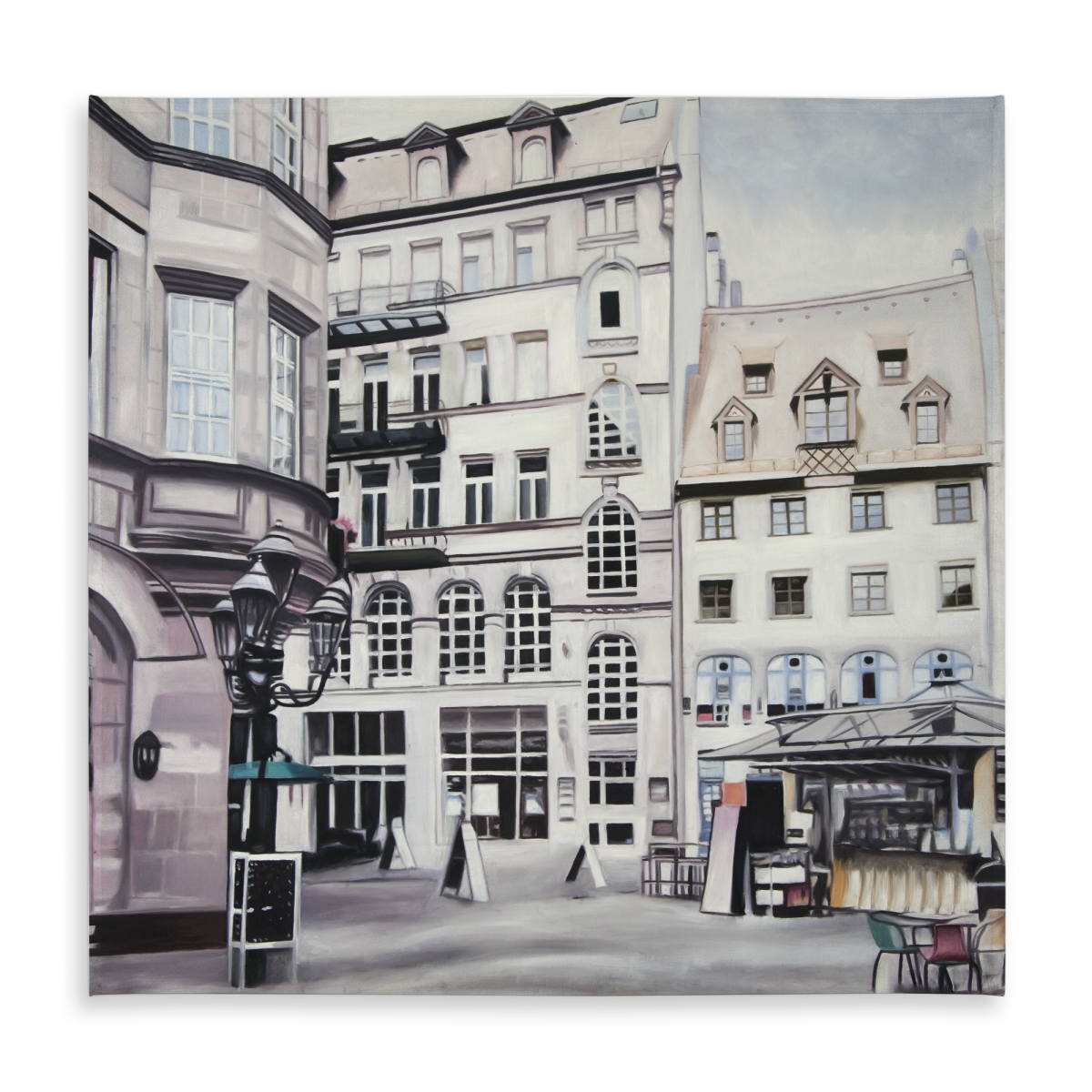 Picture of Begin Home Decor C1TC58587F09FQ 58 x 58 in. Street Scene Germany Tablecloth - Indoor & Outdoor Home Decor