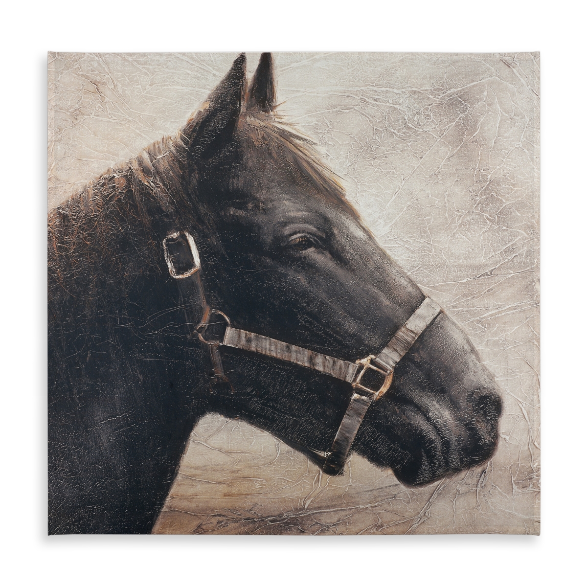 Picture of Begin Home Decor C1TC585851DV00 58 x 58 in. Galloping the Brown Horse Tablecloth - Farm Animal Decor