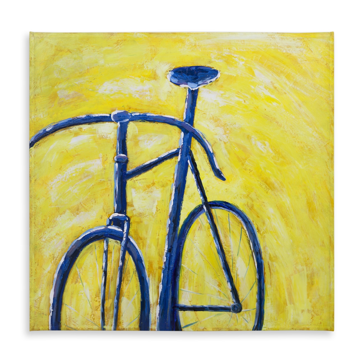 Picture of Begin Home Decor C1TC5858GVSGMZ 58 x 58 in. Contemporary Blue Bike Tablecloth - Indoor & Outdoor Home Decor