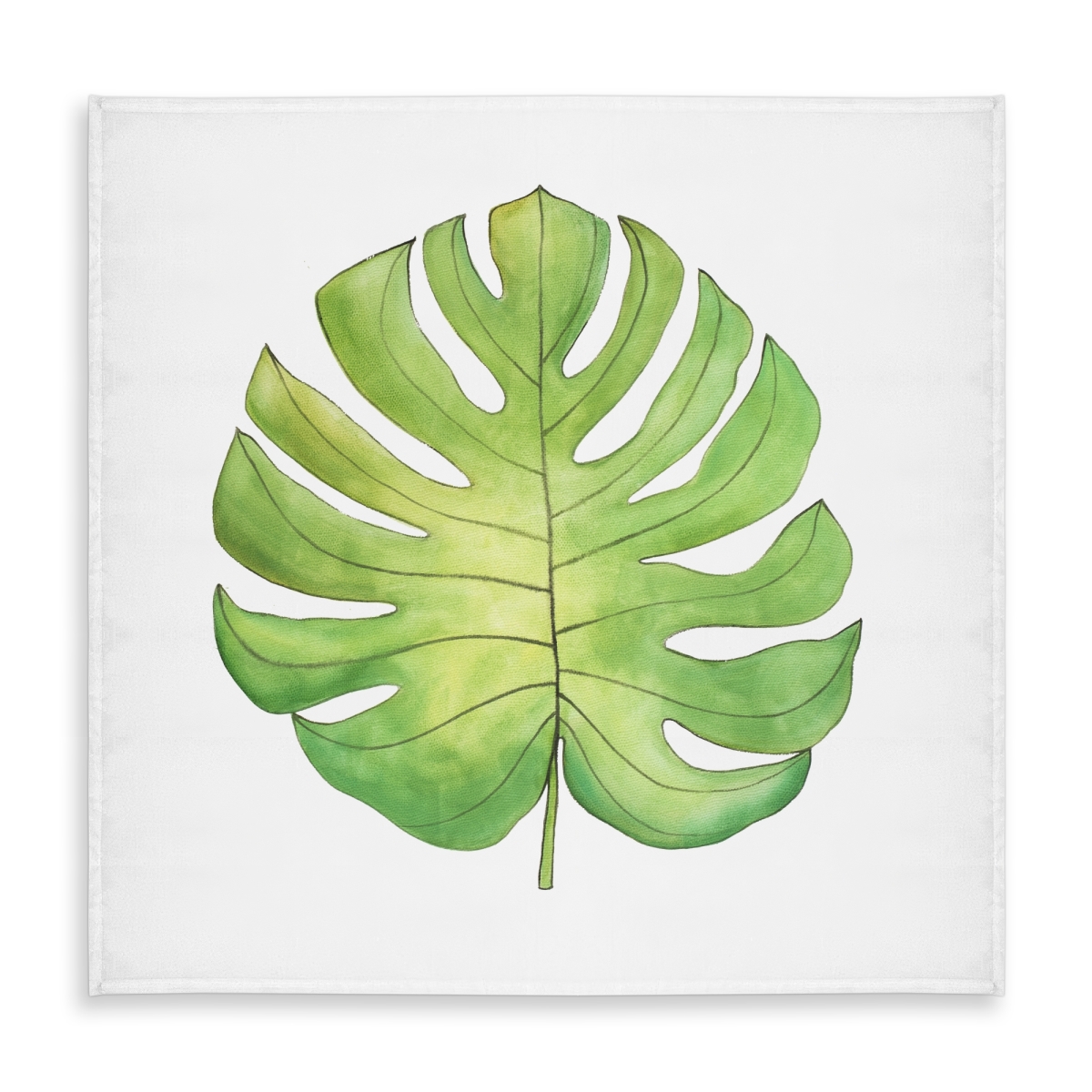 Picture of Begin Home Decor C1TC5858SA7M12 58 x 58 in. Tropical Leaf Tablecloth - Exotic Floral & Botanical Decor
