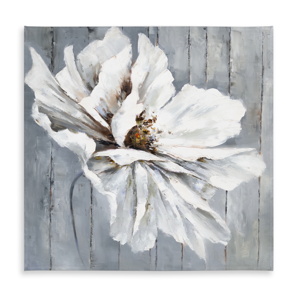 Picture of Begin Home Decor C1TC5858J7MR5R 58 x 58 in. Blue Bedroom Tablecloth - Flower on Wood - Indoor & Outdoor Decor