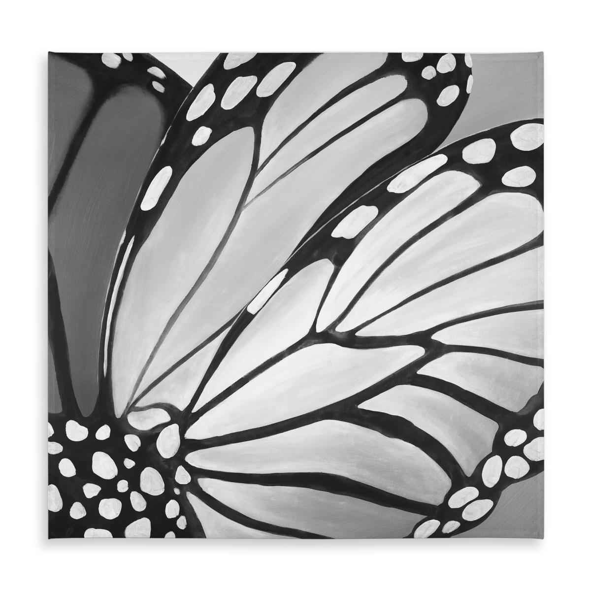 Picture of Begin Home Decor C1TC58581W3VEL 58 x 58 in. Monarch Wings Tablecloth - Indoor & Outdoor Monochrome Decor