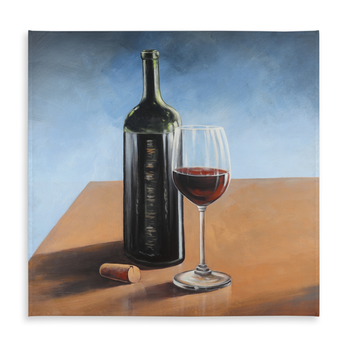 Picture of Begin Home Decor C1TC58583YZKCT 58 x 58 in. Gastronomy Romantic Tablecloth - Bordeaux Wine Glass Design