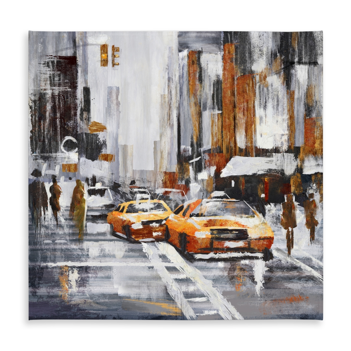 Picture of Begin Home Decor C1TC5858JZTS1K 58 x 58 in. Abstract Citystreet Tablecloth - Indoor & Outdoor Home Decor