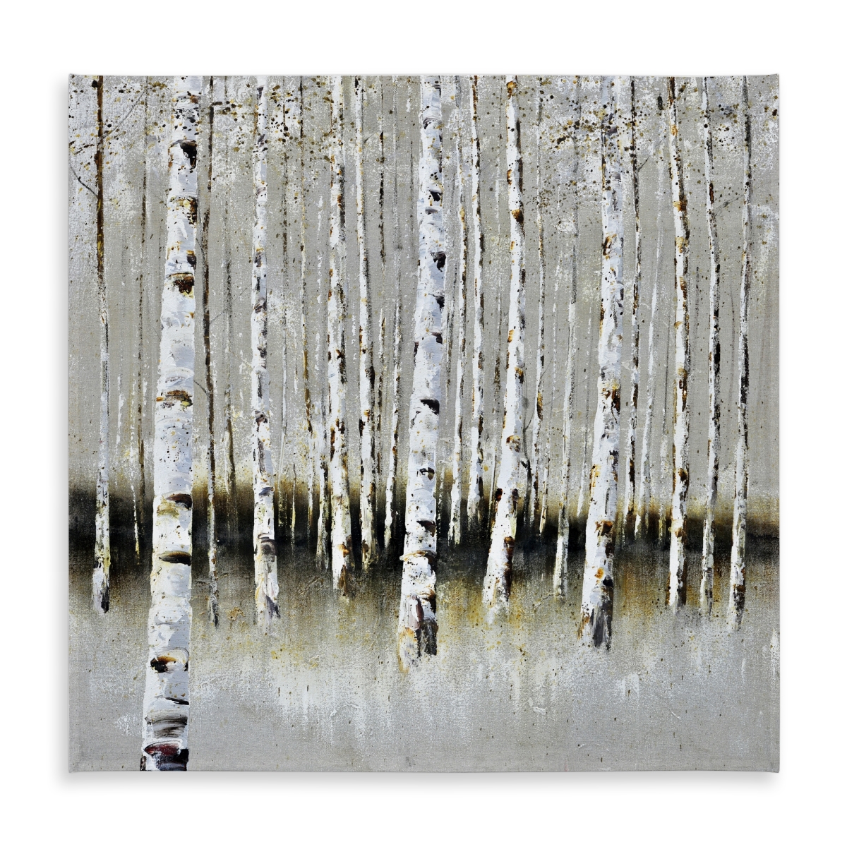 Picture of Begin Home Decor C1TC5858V97JON 58 x 58 in. Winter Forest Landscape Tablecloth - Indoor & Outdoor Decor