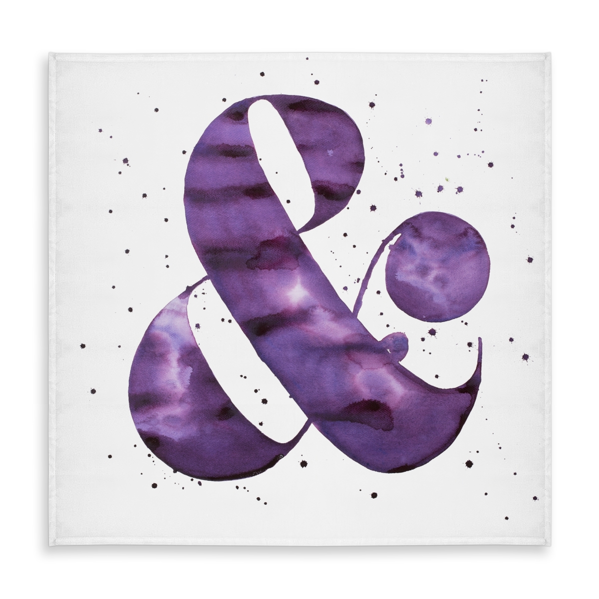 Picture of Begin Home Decor C1TC5858OT1F7K 58 x 58 in. Ampersand Purple Tablecloth - Modern Indoor & Outdoor Decor