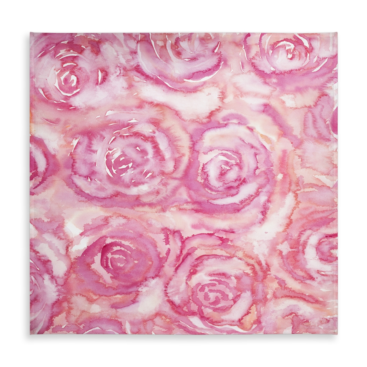 Picture of Begin Home Decor C1TC58586ZUC2Q 58 x 58 in. Romantic Botanical Tablecloth - Bouquet of Roses in Watercolor