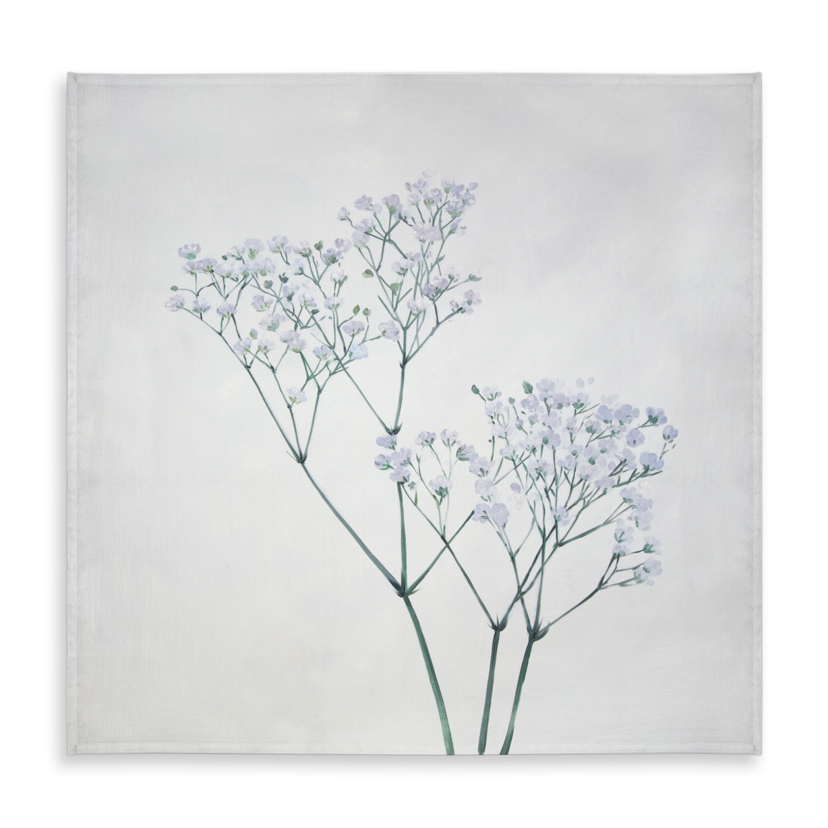 Picture of Begin Home Decor C1TC5858ADPDC8 58 x 58 in. Blue Floral Babys-Breath Tablecloth - Indoor & Outdoor Decor