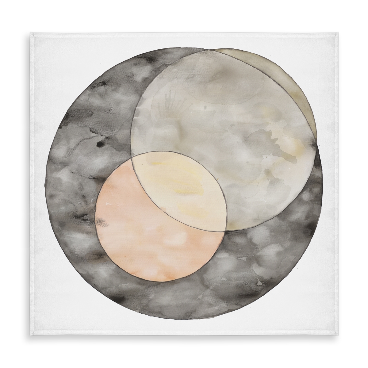 Picture of Begin Home Decor C1TC5858EVAMXF 58 x 58 in. Gray Retro Abstract Tablecloth - Interlocking Design Decor