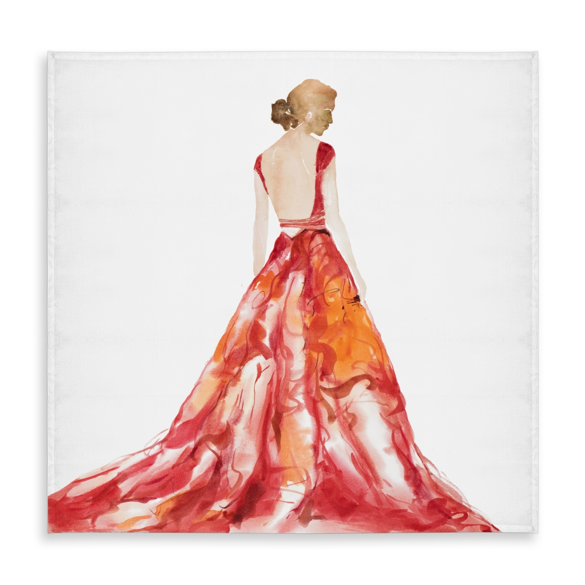 Picture of Begin Home Decor C1TC5858OEJ6Q1 58 x 58 in. Red Prom Dress Tablecloth - Indoor & Outdoor Home Decor